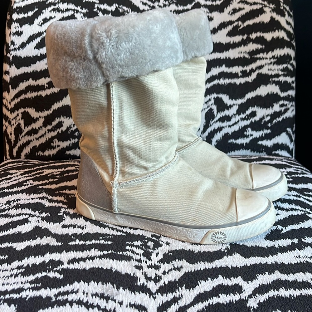 COPY - UGG canvas and Sheepskin boots